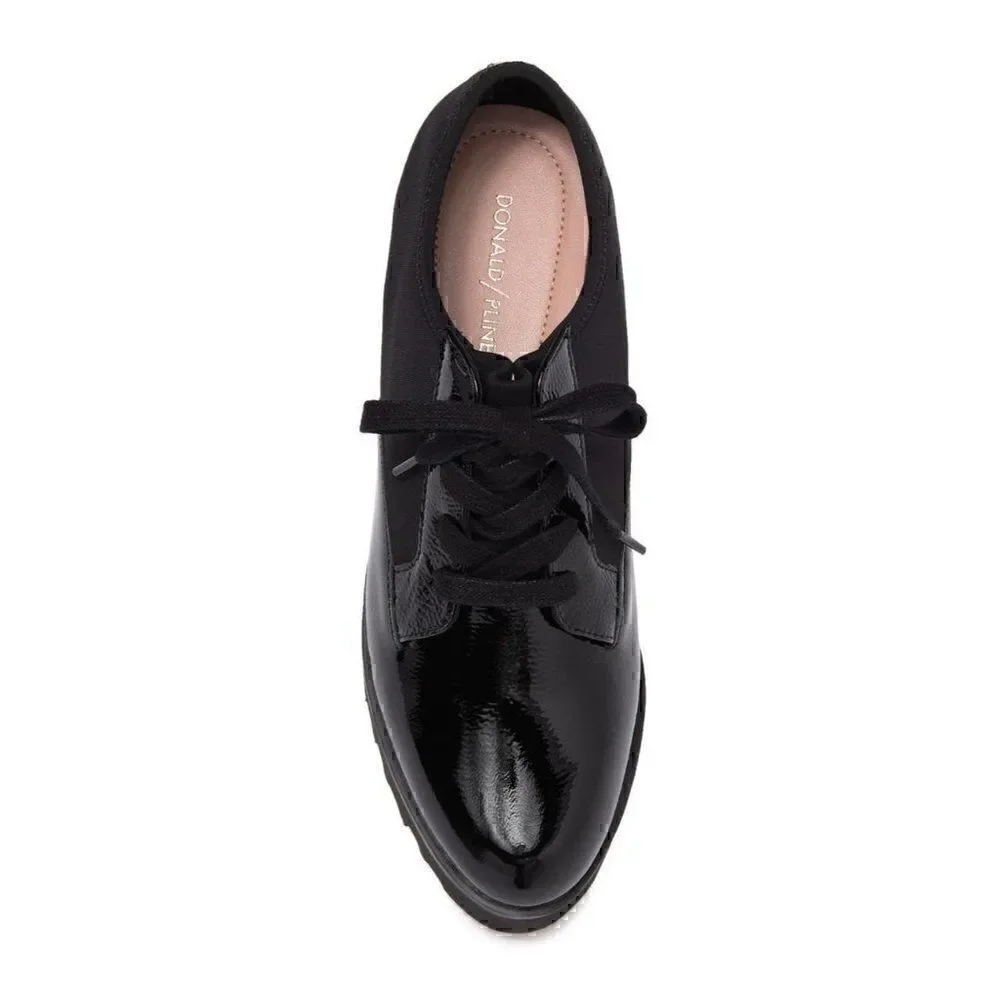 Donald Pliner NEW Elee Black Platform Oxford Shoes‎